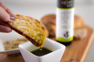 
                  
                    Garlic hemp seed oil a great dipping oil for bread
                  
                
