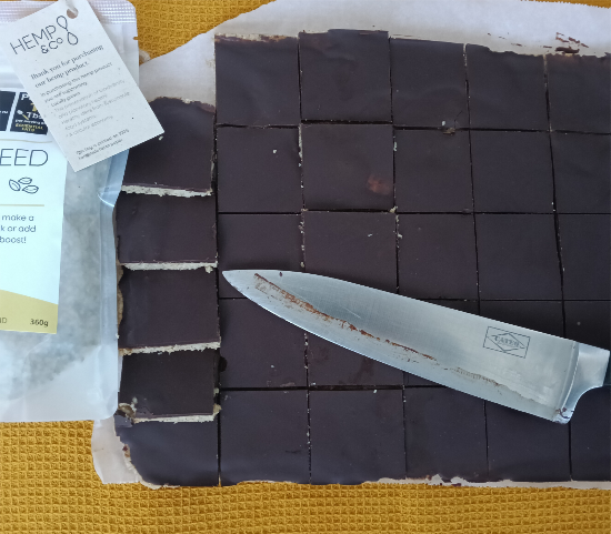 Hemp Heart Peanut Butter Squares